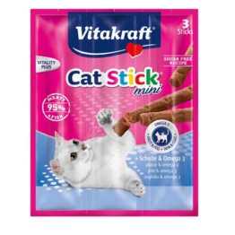 Vitakraft Cat Stick mini Scholle & Omega 3 - 3 Stück