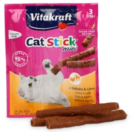 Vitakraft Cat-Stick mini Truthahn & Lamm 3 Stück - 3x3 Stück Sparangebot