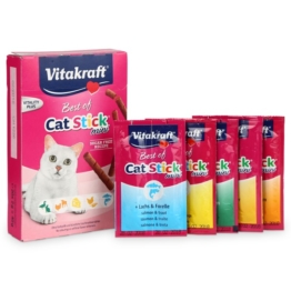 Vitakraft Katzensnack Best of Cat-Stick mini - 3x20 Stück Sparangebot