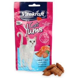 Vitakraft Katzensnack Cat Yums Lachs - 3x40g Sparangebot