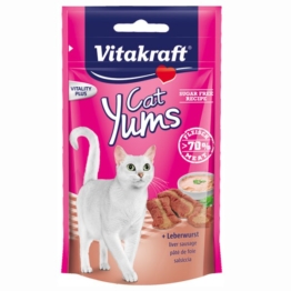 Vitakraft Katzensnack Cat Yums Leberwurst