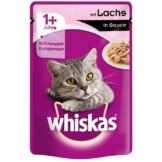 Whiskas Adult 1+ mit Lachs in Sauce - 100g