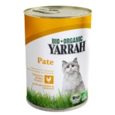Yarrah Katzenfutter Bio Pate mit Huhn 12x400g