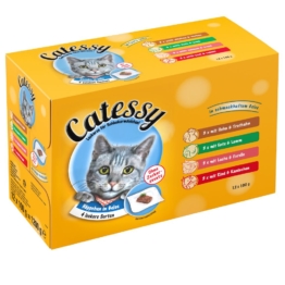Mixpack Catessy Häppchen in Gelee - 96 x 100 g mit 4 verschiedenen Sorten
