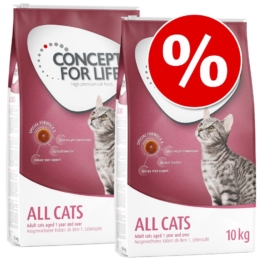 Sparpaket Concept for Life 2 x Großgebinde - Sensitive Cats (2 x 10 kg)